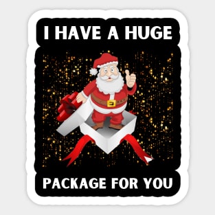 I Have A Huge Package For You Sticker